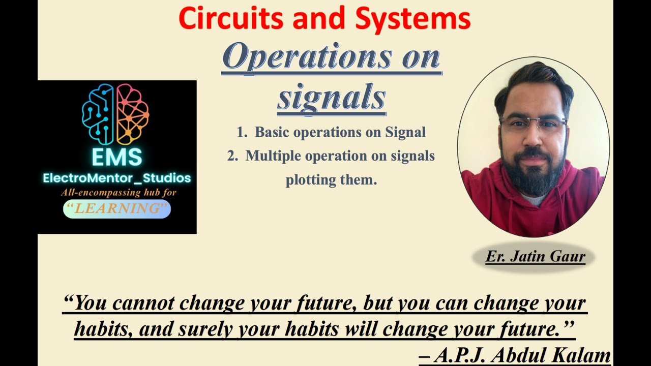 Operations on signals: Tips and Tricks| Circuit and System | GGSIPU" 