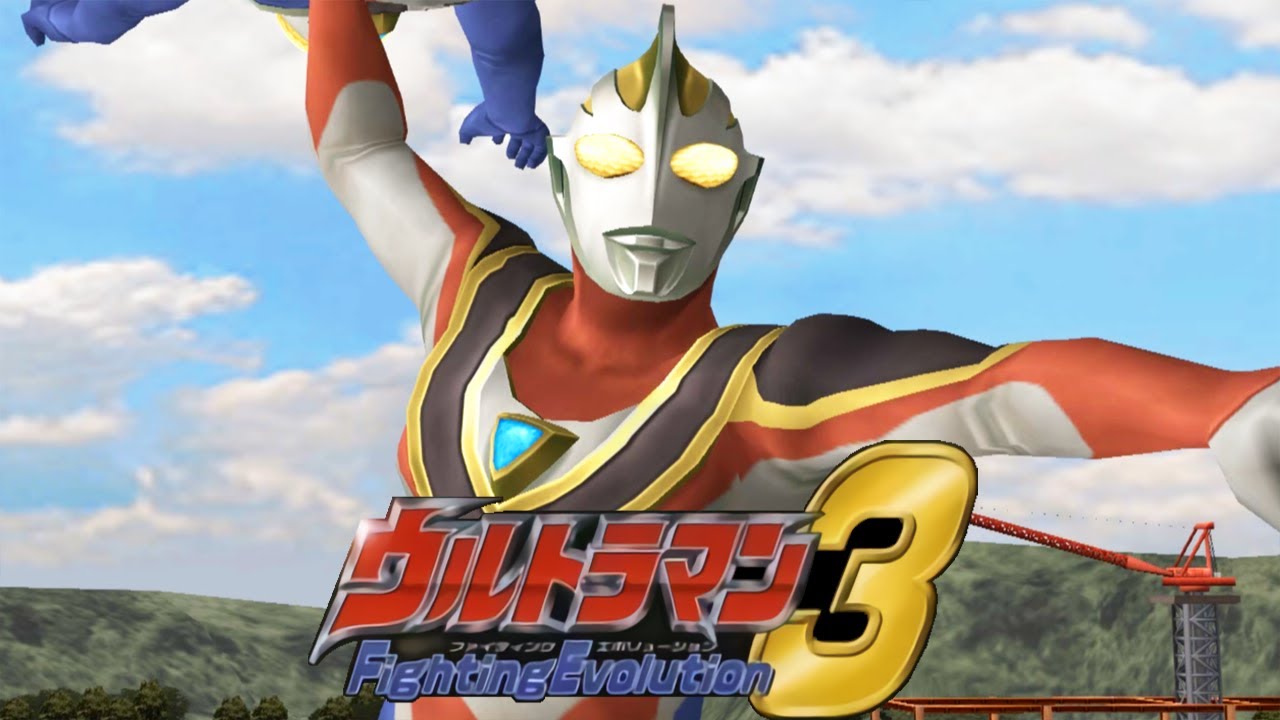 [PS2] Ultraman Fighting Evolution 3 - Battle Mode - Ultraman Gaia V2 (1080p 60FPS)