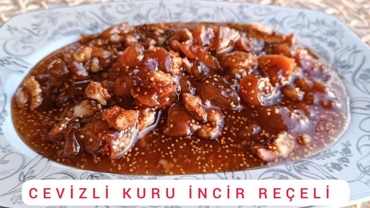 CEVİZLİ KURU İNCİR REÇELİ NASIL YAPILIR ❓ÇOK PRATİK, TAM KIVAMINDA DAMAK ÇATLATAN BİR REÇEL TARİFİ👌💯