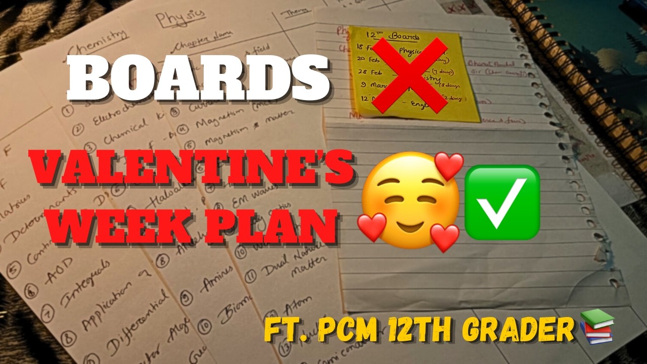 10 Days Left for Boards But Celebrating Valentine's WEEK 🥰💋 | ft.PCM 12th Grader CBSE & JEE Aspirant