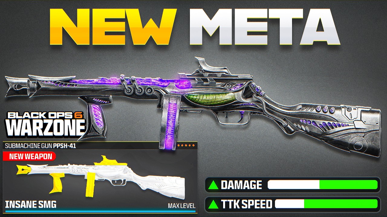 *NEW* PPSH-41 SMG CLASS in WARZONE 4 & BO6 (Season 2 Best PPSH 41 Meta SMG Loadout)!