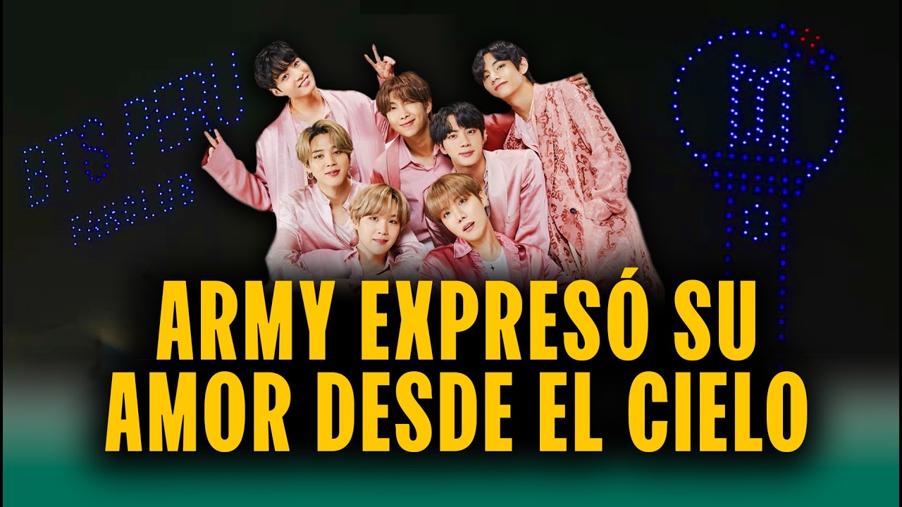 'Espect&aacute;culo nunca antes visto': Miles de army reunidas por el show de drones para BTS