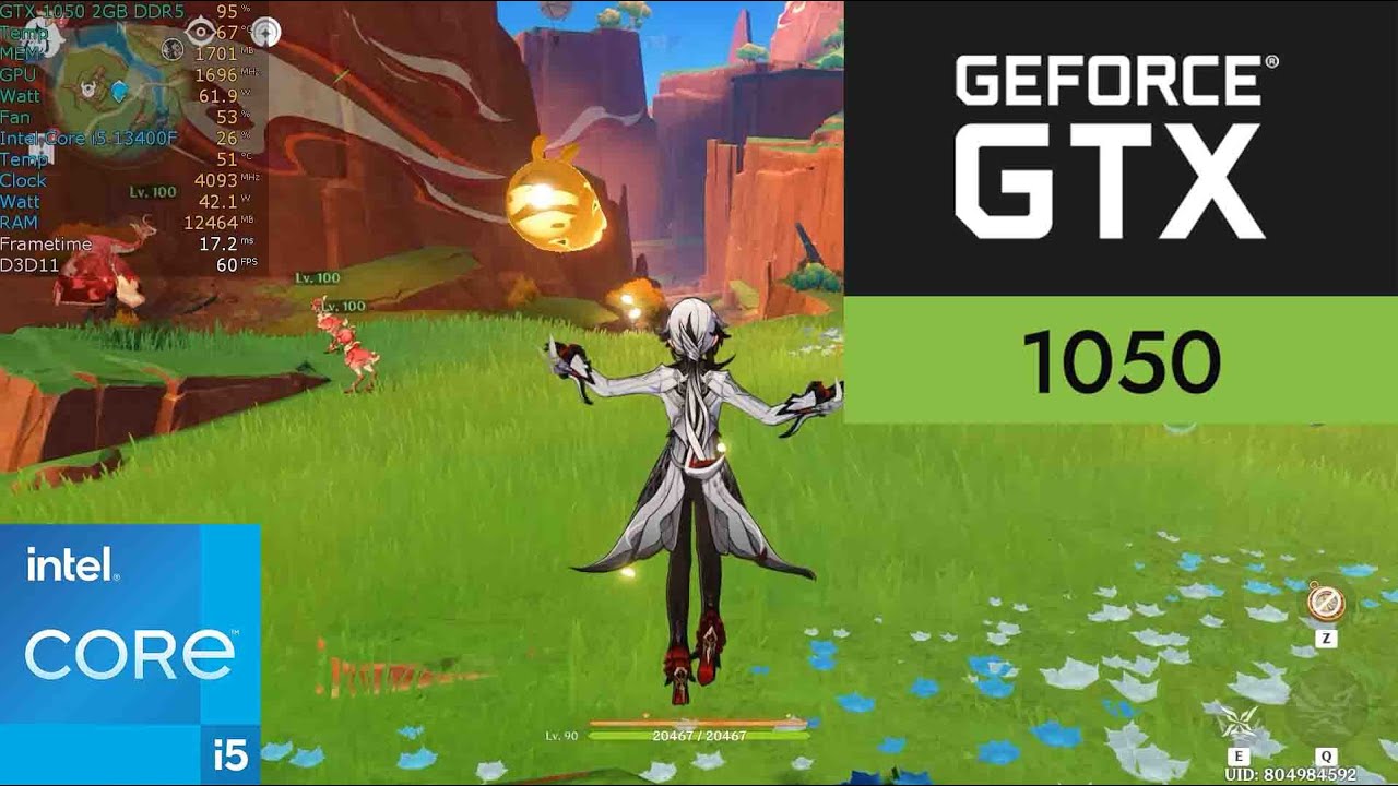 Genshin impact GTX 1050 2GB