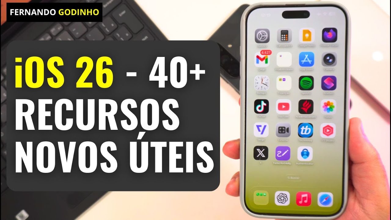 iOS 26 - 40 novidades que chegarão no seu iPhone em setembro