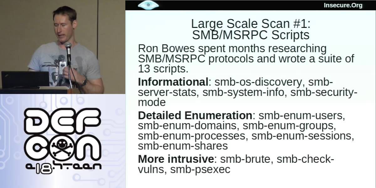 DEF CON 18 - Fyodor & David Fifield - Mastering the Nmap Scripting Engine