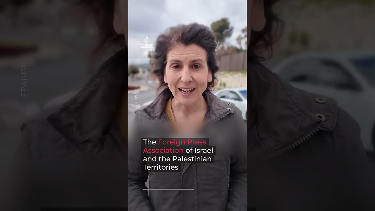Journalists demand Israel end Gaza entry ban | AJ #shorts