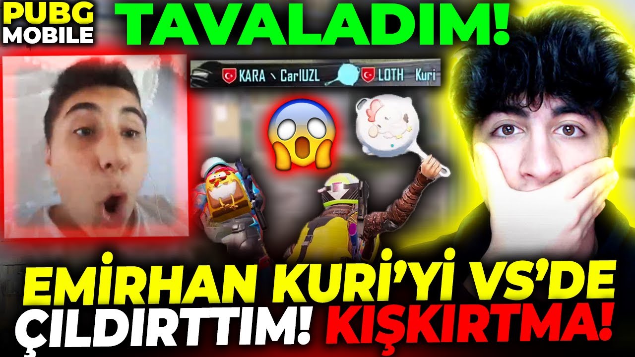 EMİRHAN KURİ'Yİ VS'DE ÇILDIRTTIM!! 😱 ( EFSANE KIŞKIRTMA 😡 ) - PUBG Mobile