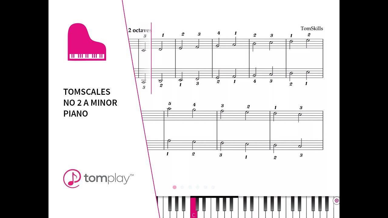 A Melodic Minor Piano Scale (Sheet Music and Backing Track) 🎹