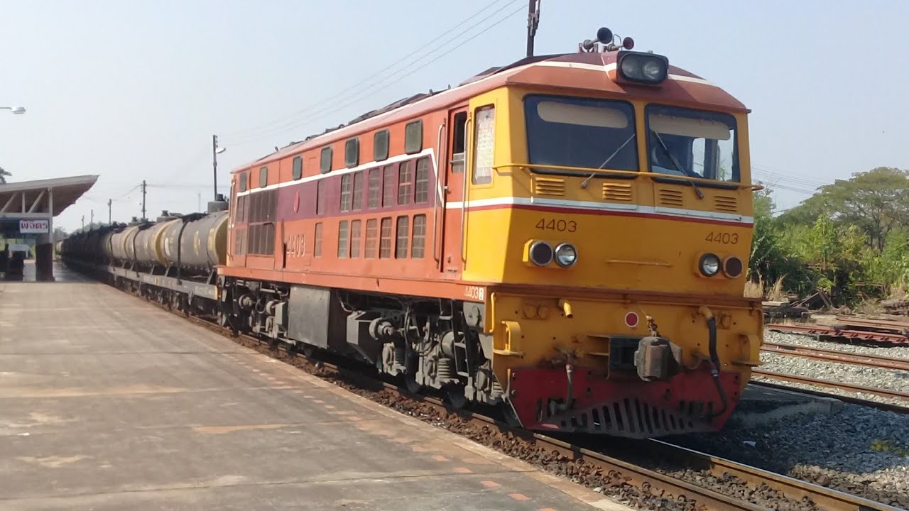 รถไฟไทย ขบวนรถน้ำมันปี60 สถานีพิจิตร