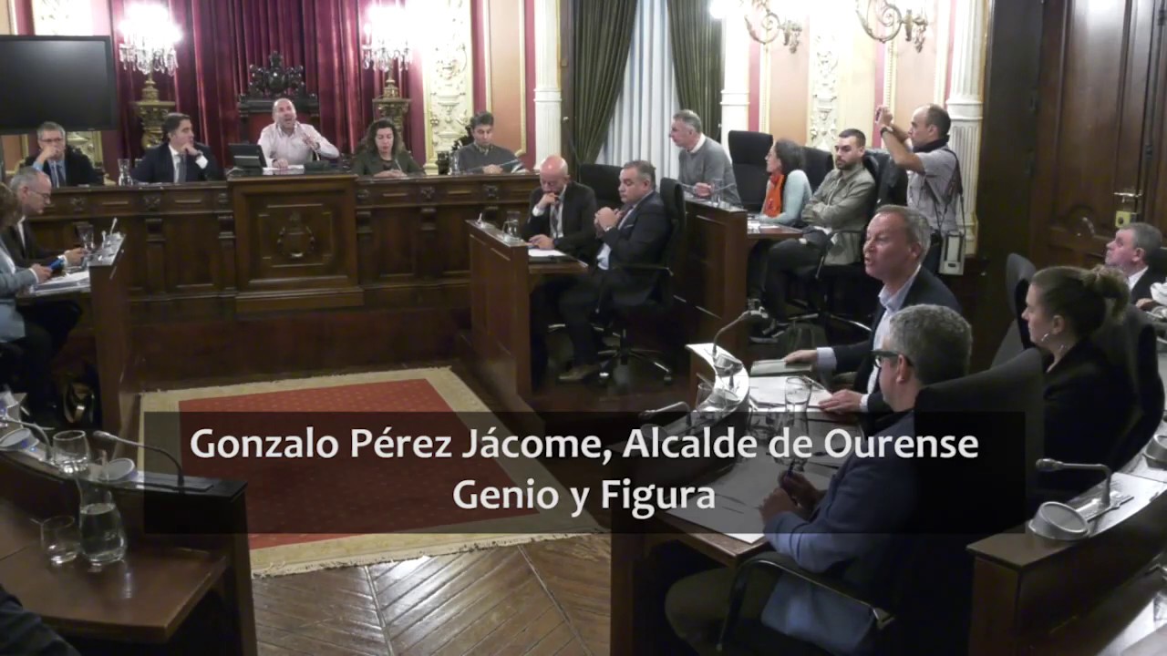 Momento estrella de Gonzalo J&aacute;come,  Alcalde de Ourense