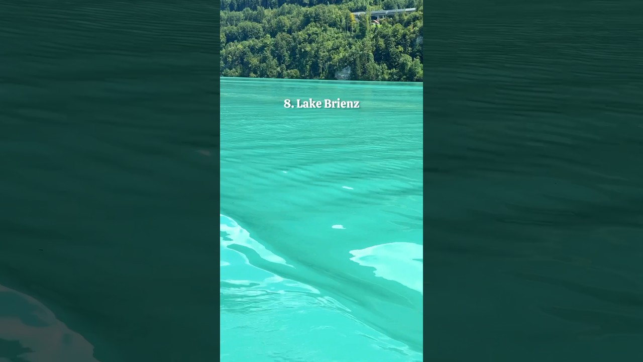 8. Lake Brienz 🇨🇭 #switzerland #switzerlandtravel #bucketlisttravel #lakebrienz #switzerlandbeauty