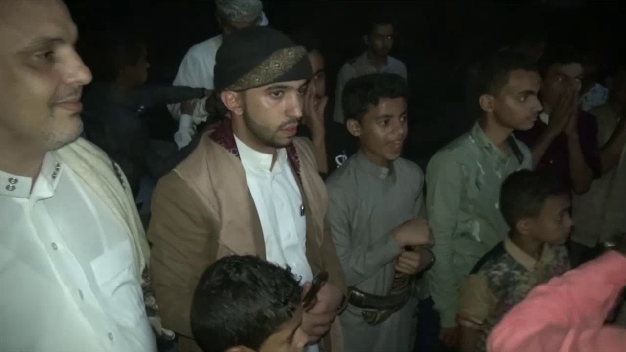 زفه ورقص احسن شباب مع المنشد عبدالله ابراهيم حندج الوصابي