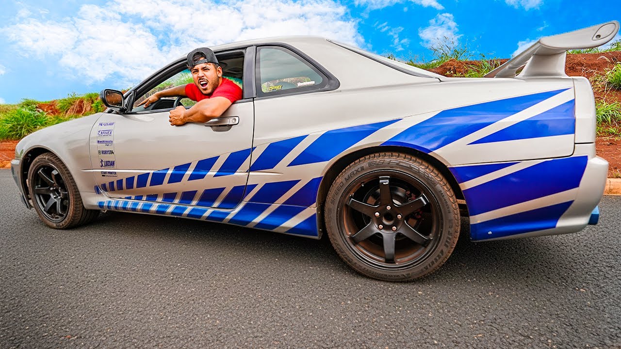 PRIMEIRO ROLE COM MEU SKYLINE R34 COM MOTOR V8 DE CAMARO SS