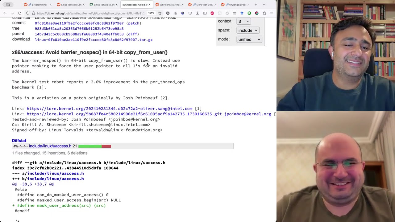 Linux kernelinde 9 satırla %2.6 hızlanma