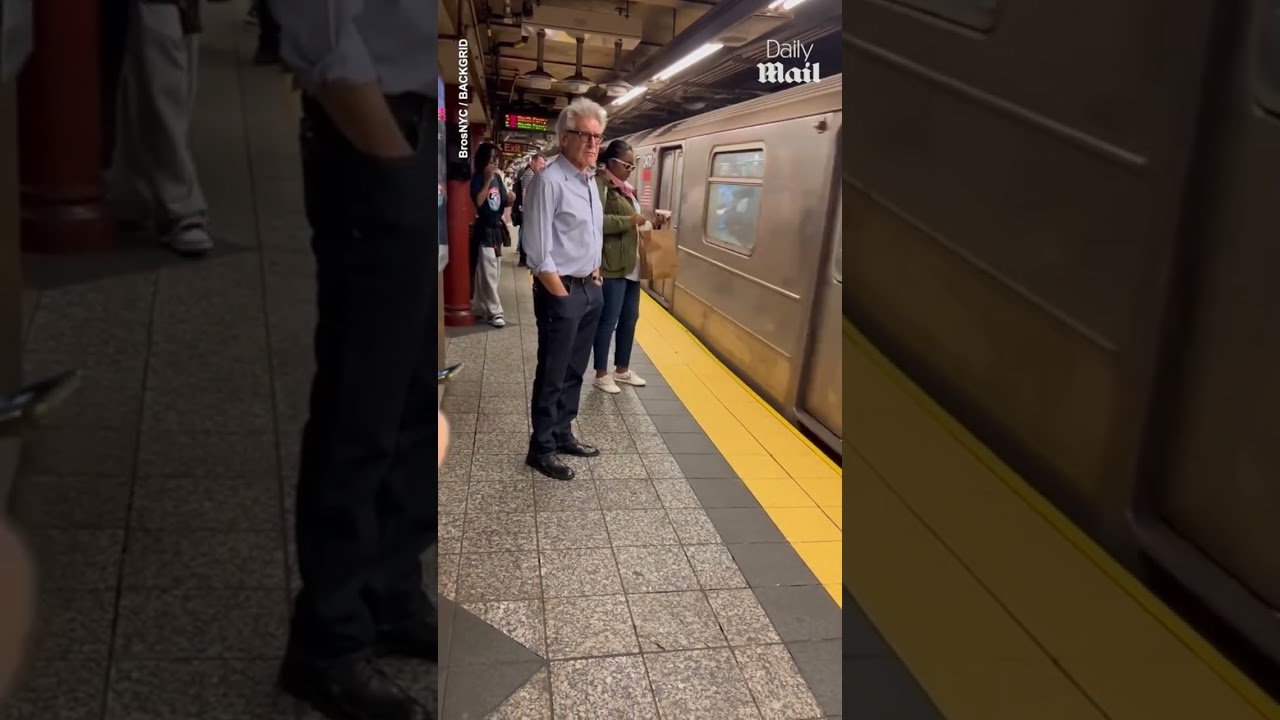 Harrison Ford spotted on the subway in NYC