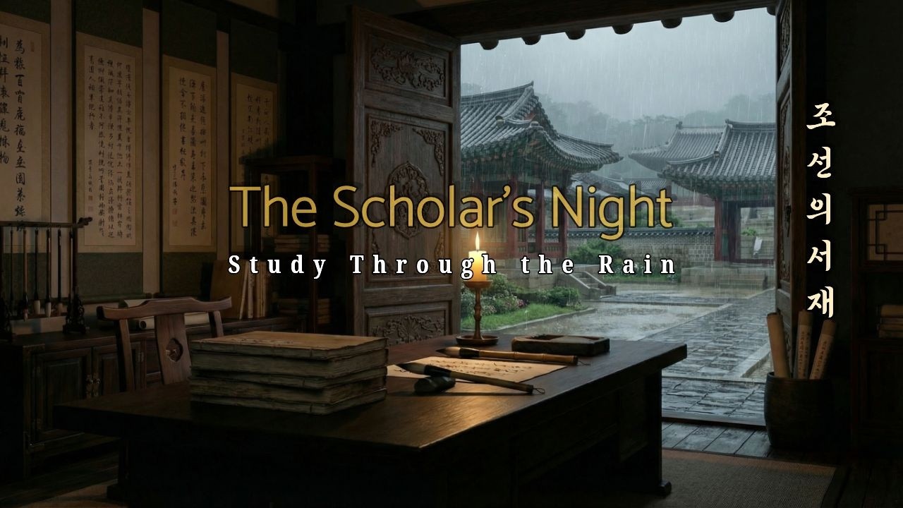 [Scholar’s Night] 🕯️ Deep Focus Music for Rainy Palace Nights | Nature Study Ambience