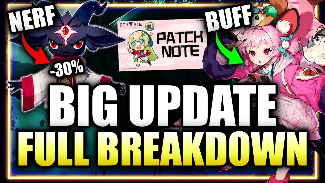 HUGE NERF to Revelation! BIG BUFFS to ANIMA! Full Patch Notes Review ⁂ Etheria Restart