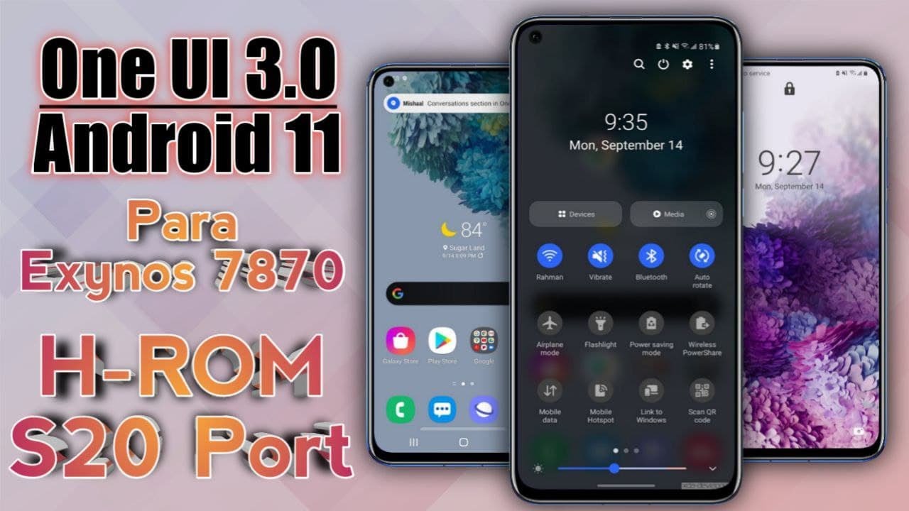 TESTEI NO J7 PRIME - Android 11 One UI 3.0 - H ROM S20 PORT V1.0 para todos Samsung Exynos 7870