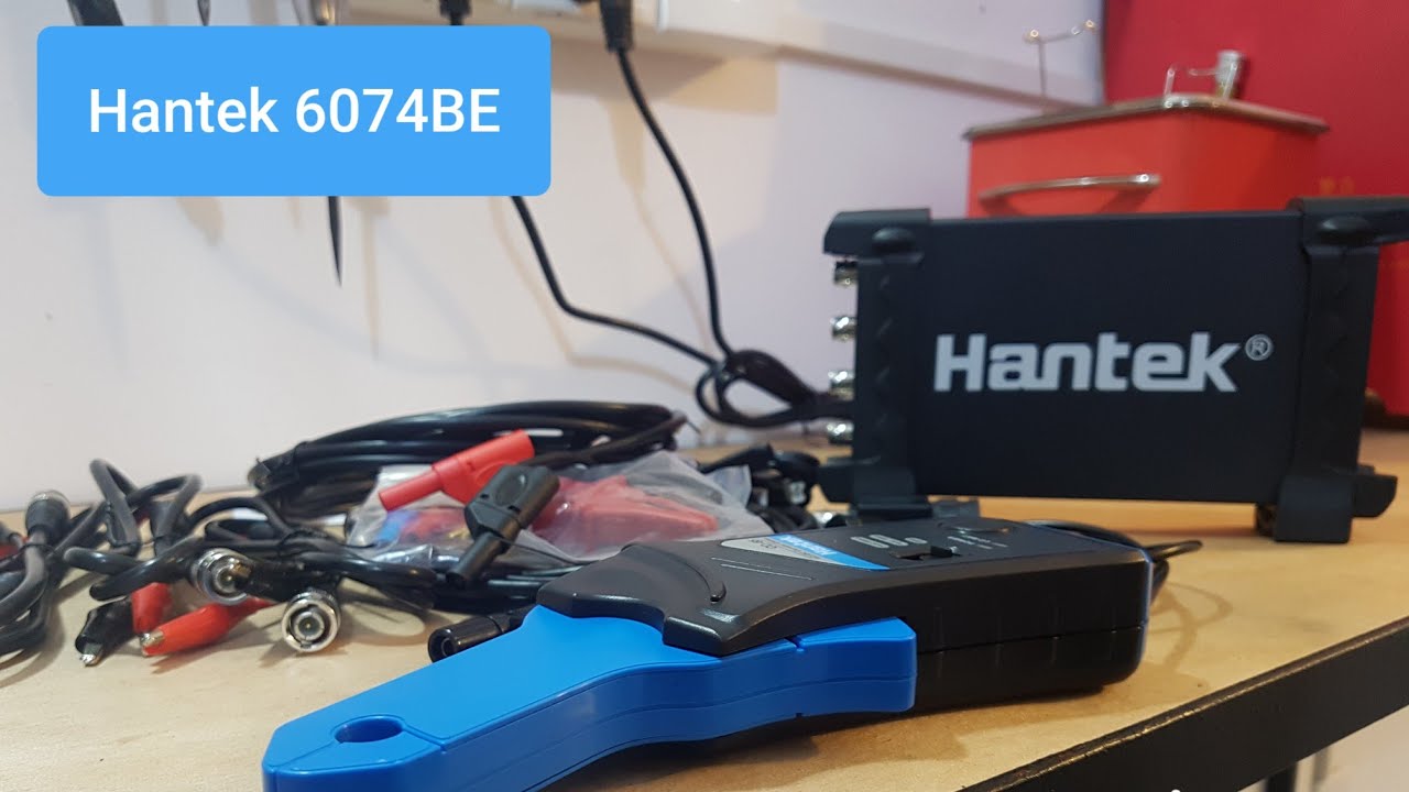 Hantek 6074BE Automotive oscilloscope. unboxing and automotive capturing.