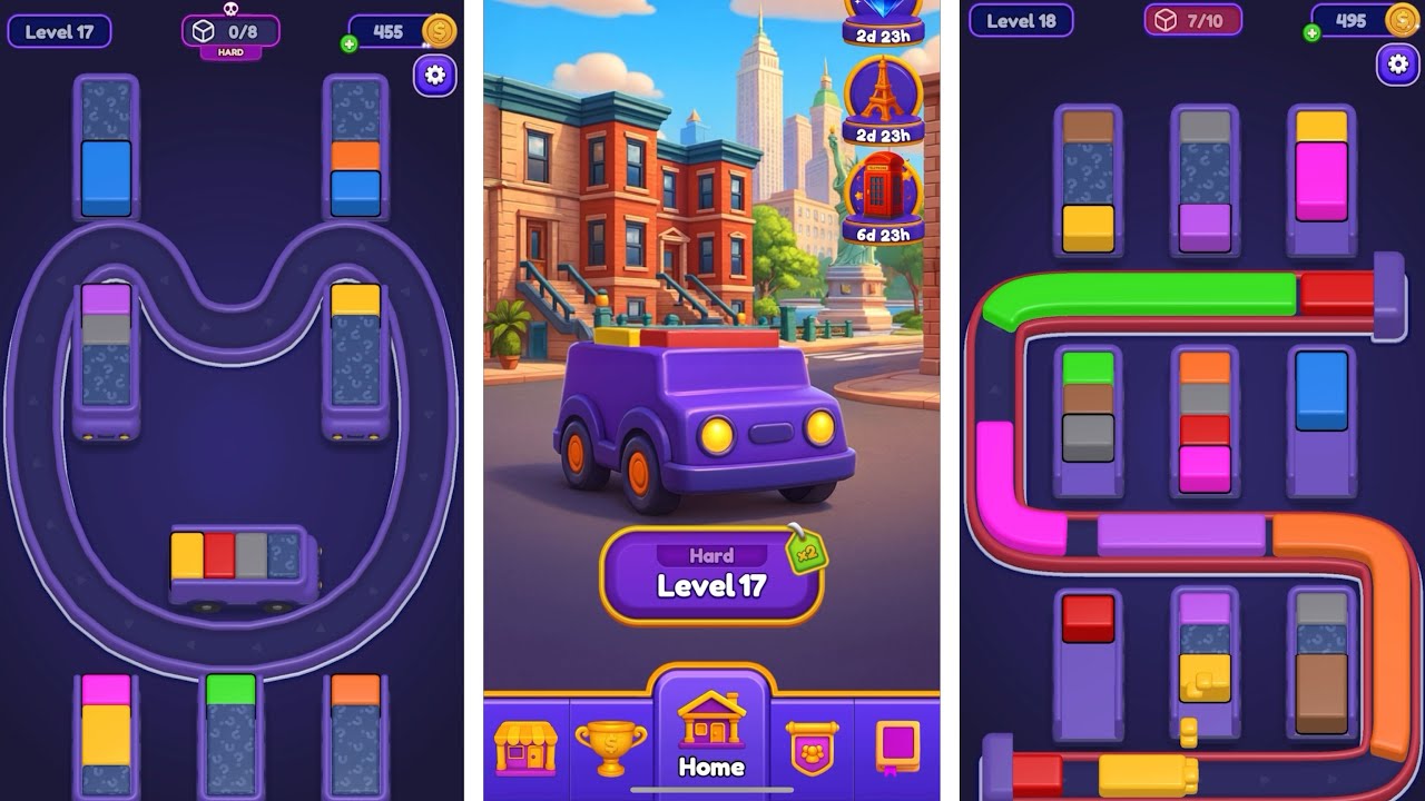 Loop Sort Levels 16-20 Voodoo IOS Gameplay 