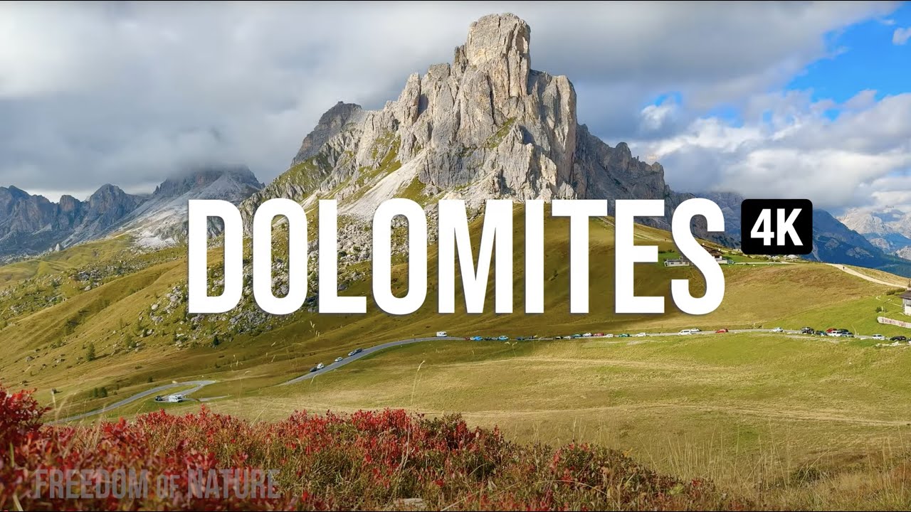 Dolomites 4K – Calm Morning Music with Beautiful Scenery