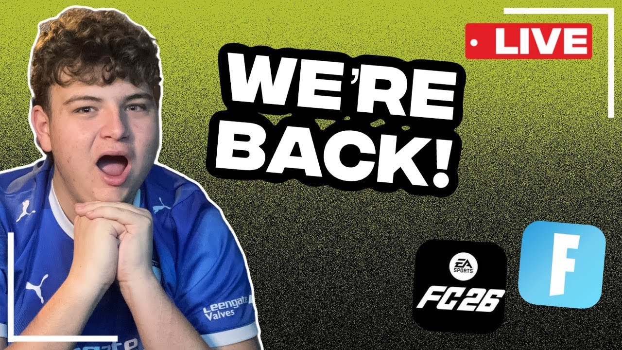 WERE BACK LIVE! CHILL SUNDAY LIVE! FC26, FORTNITE + MORE!