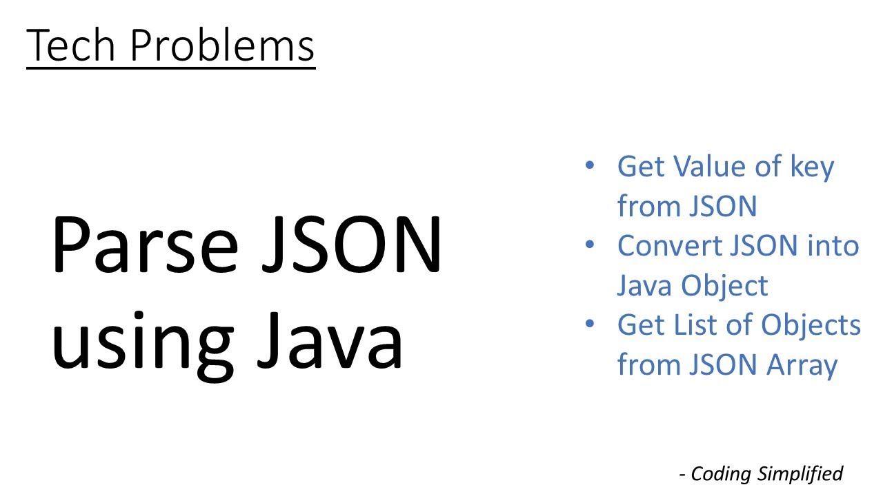 Parse JSON using Java