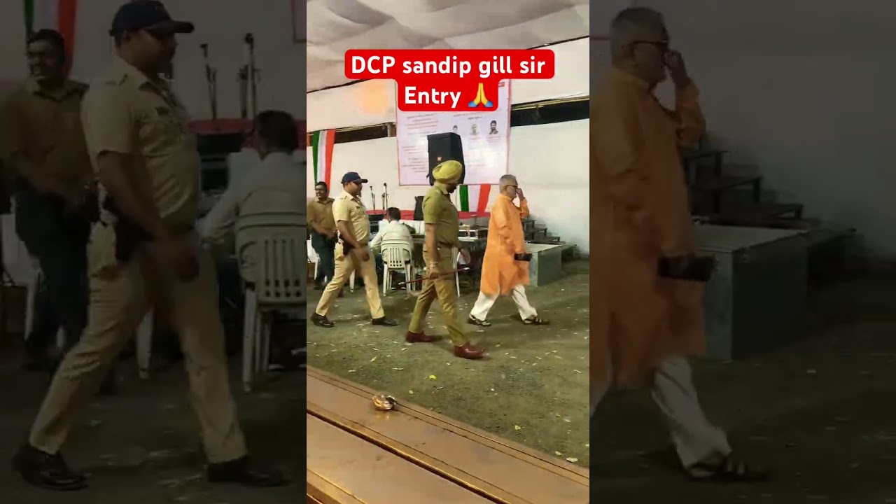 DCP sandip gill sir entry 🙏 #bollywood #dance #shortsfeed #deputycommissioner #ips #policeinspector