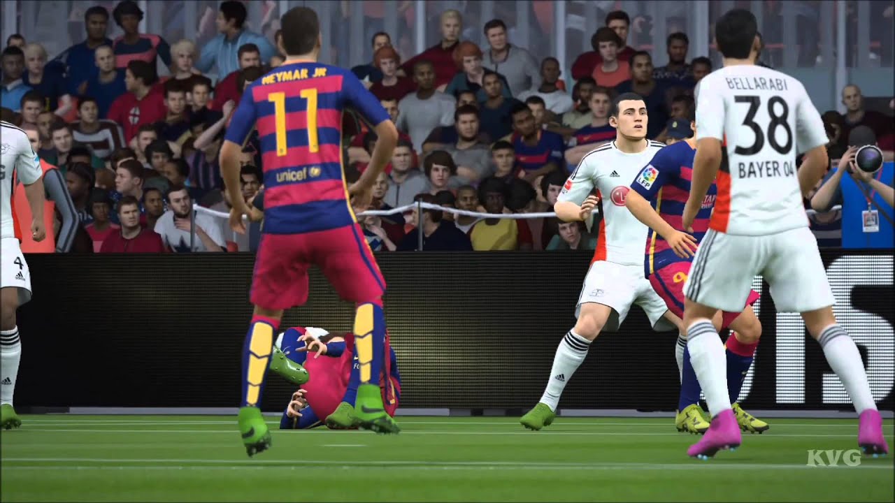 FIFA 16 - UEFA Champions League - FC Barcelona vs Bayer 04 Leverkusen Gameplay (HD) [1080p60FPS]