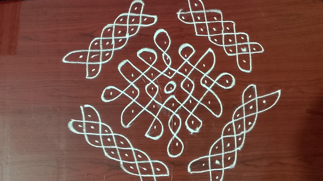 7+1'dots simple sikkkolam easy melikala muggu #trendingvideo #easyrangoliofficial #muggulu 