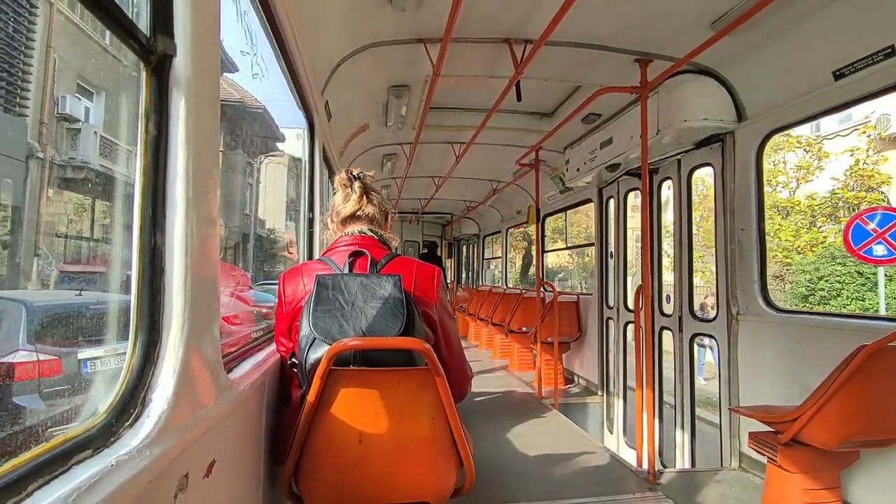 Călătorie cu Tatra T4R 3413 (44) între stațiile 