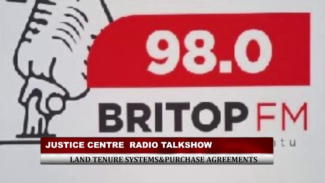 🔴LIVE: JUSTICE CENTRE TALK SHOW-LAND ISSUES 10TH/ FEB/2026