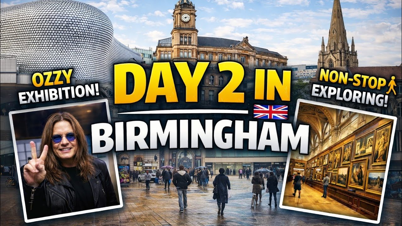 NON-STOP Day 2 in Birmingham! | Art Museum & Ozzy Exhibition 🇬🇧