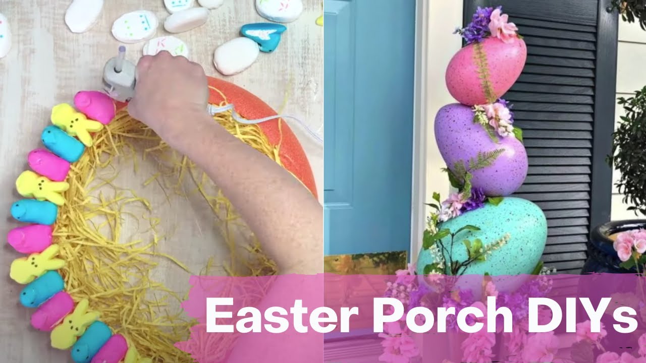 🐣 15 Easter Front Porch Decorations & Outdoor Spring DIYs 🐣