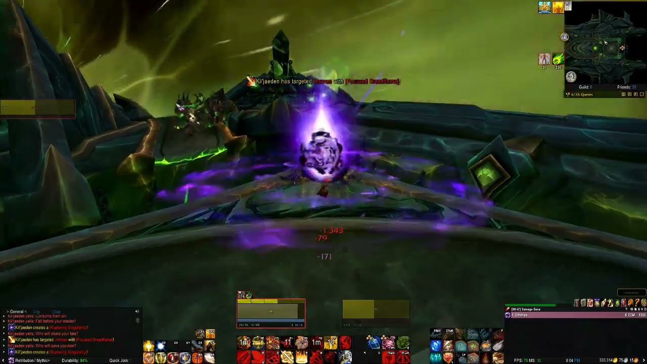 Dragonflight patch 10.0.5 - Solo Mythic Kil'Jaeden - Ret Paladin