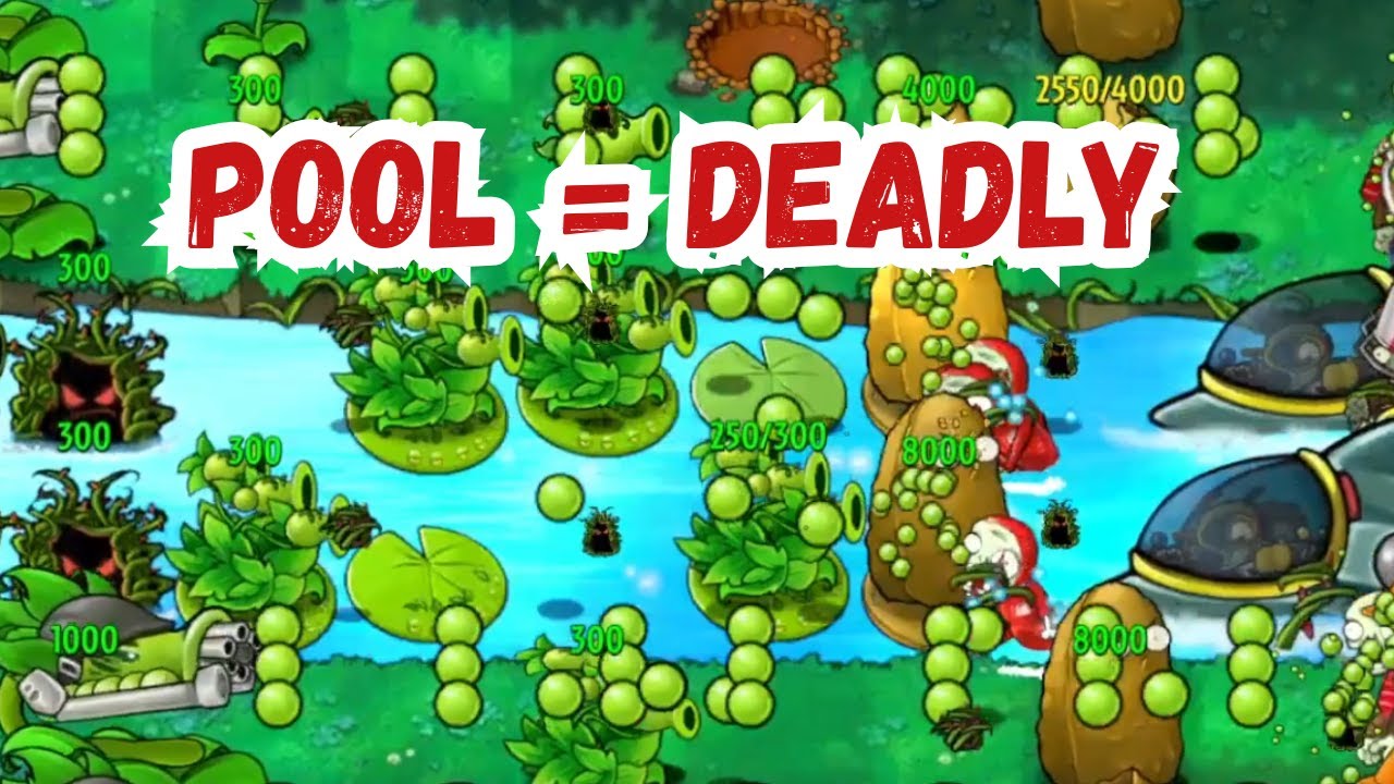 Can ANY zombie survive this pool defense?! 😈🌊
