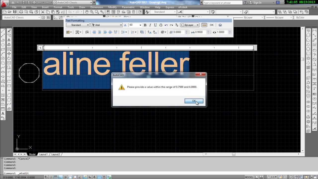 Aula 02 - Forma geométrica AutoCAD em full hd