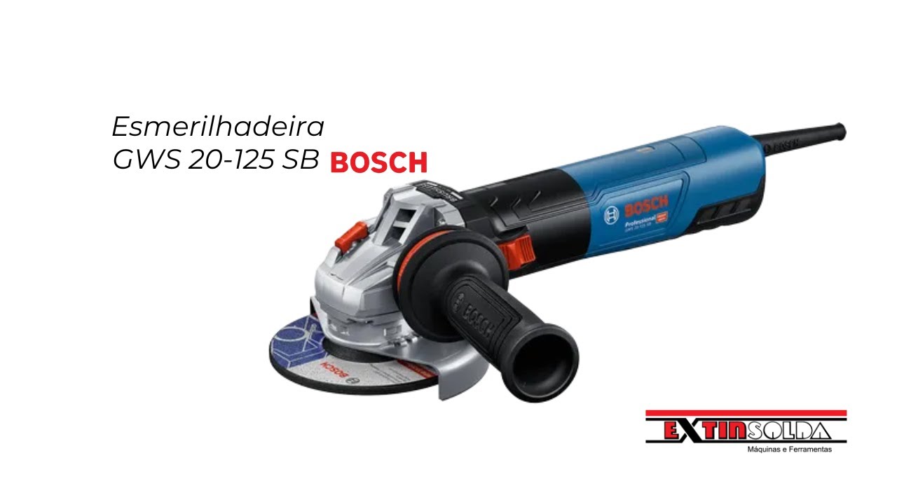 Robustez e controle em suas m&atilde;os: conhe&ccedil;a a Bosch GWS 20-125 SB!
