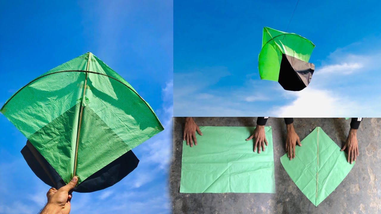 Kite Making With Broomstick At Home | Easy Step By Step Tutorial 