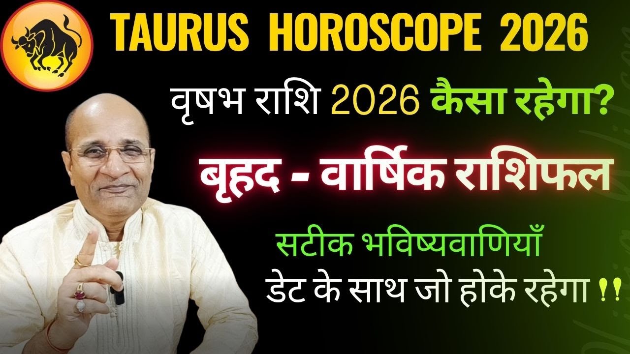 2026 वृषभ राशि राशिफल | वृषभ राशि 2026 कैसा रहेगा ? Vrishabh Rashi 2026 Rashifal | Taurus 2026