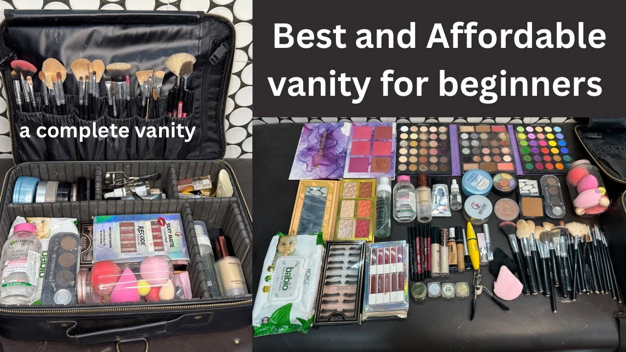 A complete affordable vanity for beginners | Professional makeup vanity
