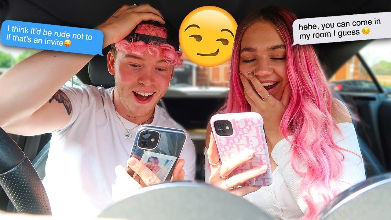 READING OUR FIRST DMS FROM EACH OTHER...*Very Flirty*