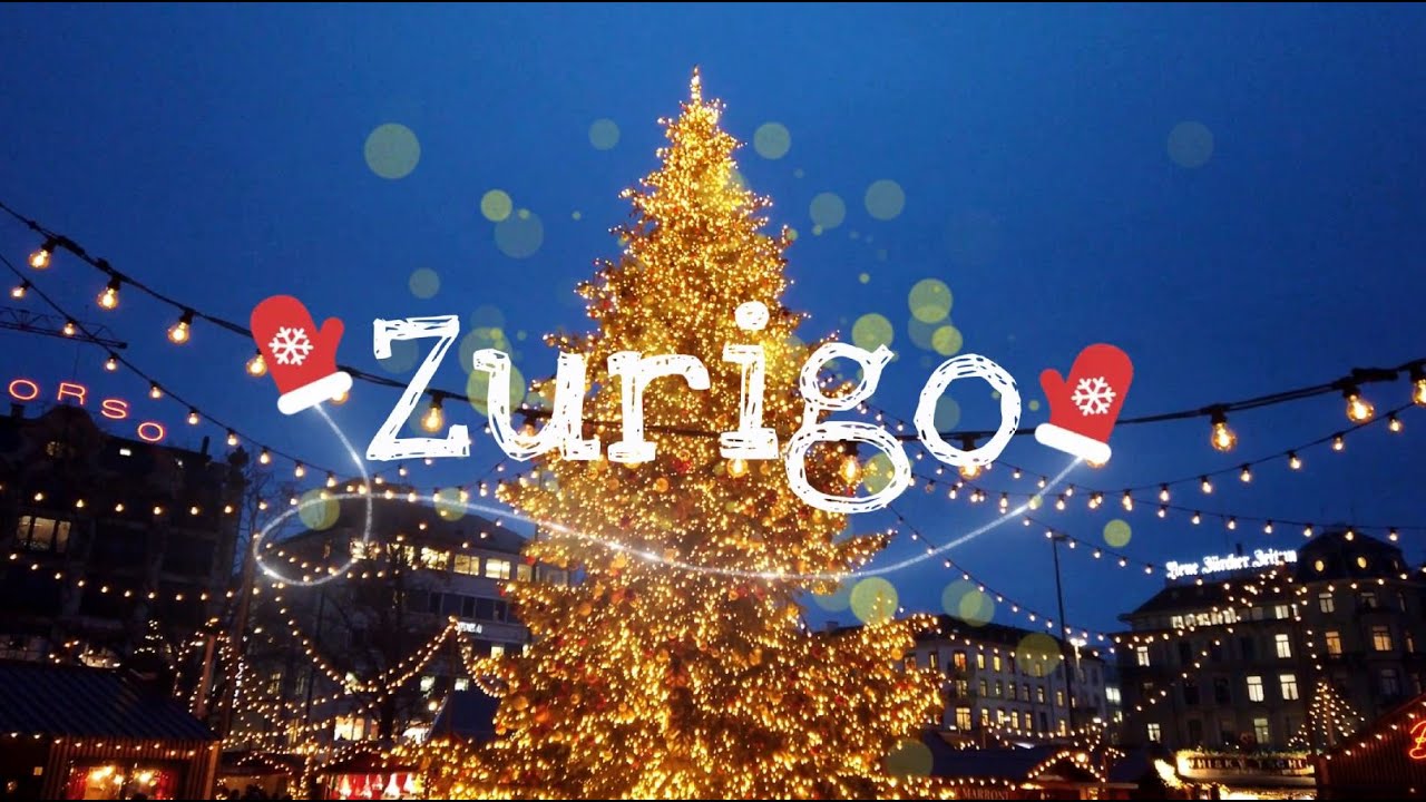 Mercatini di Natale Zurigo 2023 (Zurich,Switzerland) Walking tour 4K