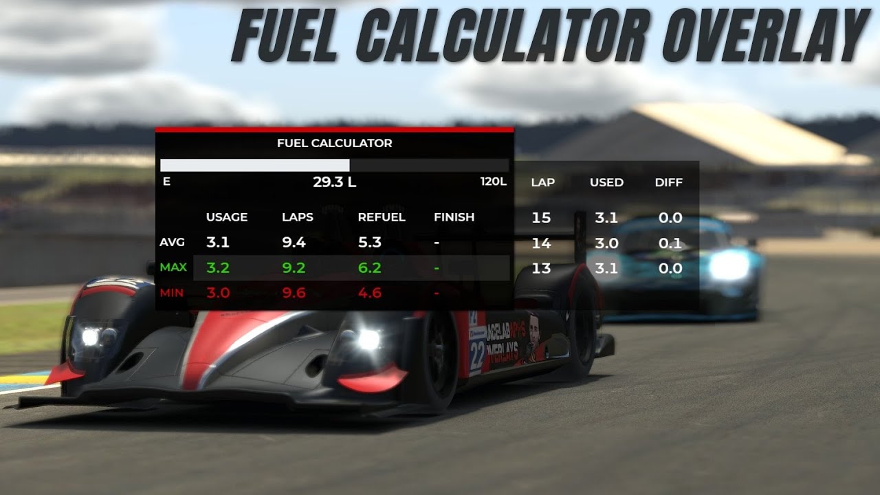 Racelab - Fuel Calculator Overlay ( new )