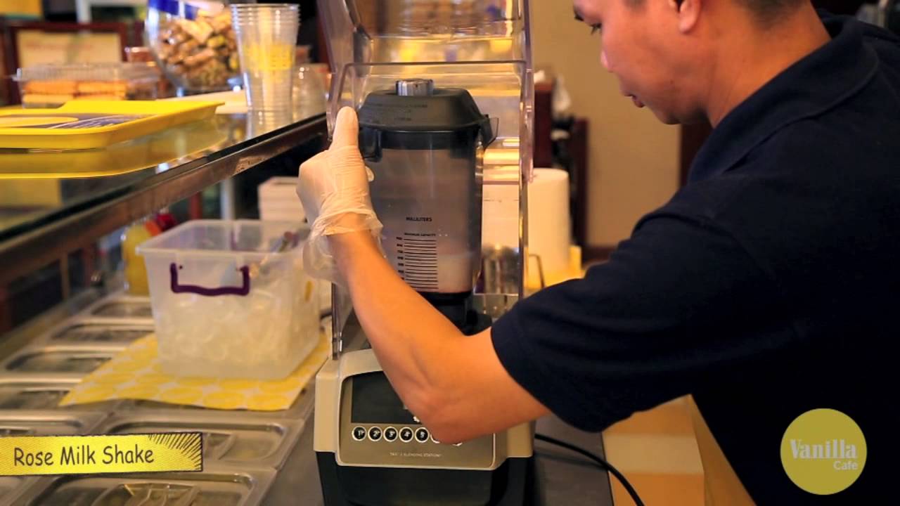 Rose milk shake recipe by Vanilla Coffee shop