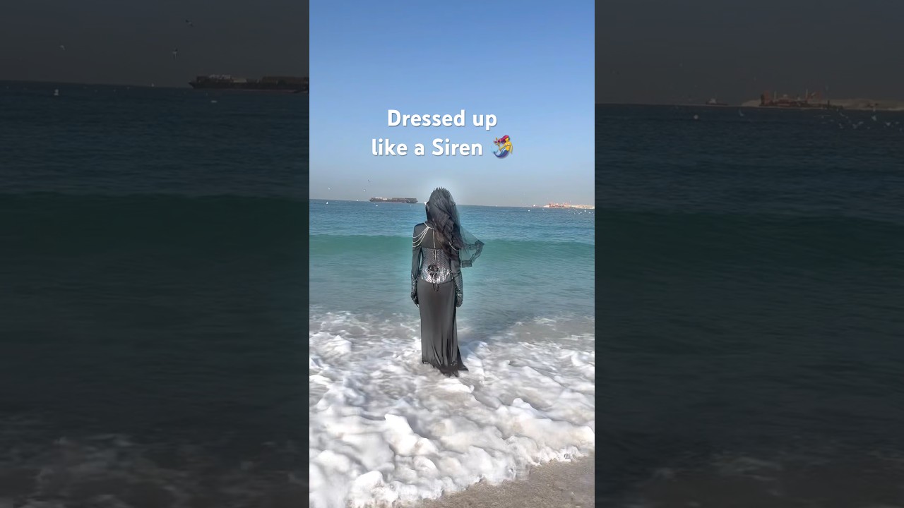 Dressed up like a Siren 🧜‍♀️ 