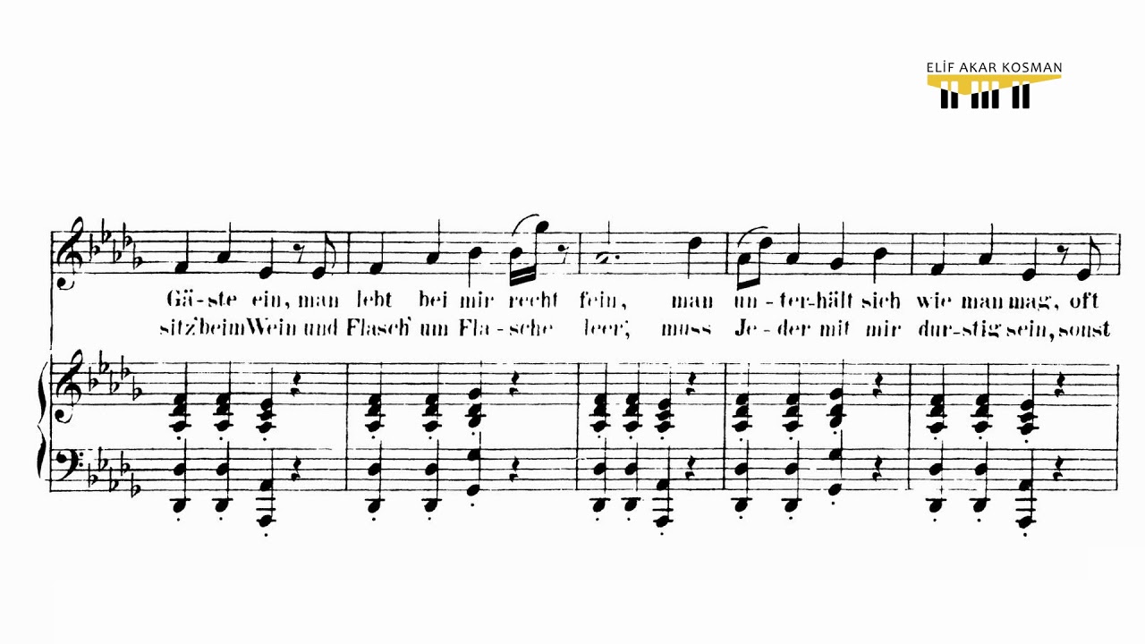 J. Strauss, Die fledermaus, Chacun a son gout, accompaniment