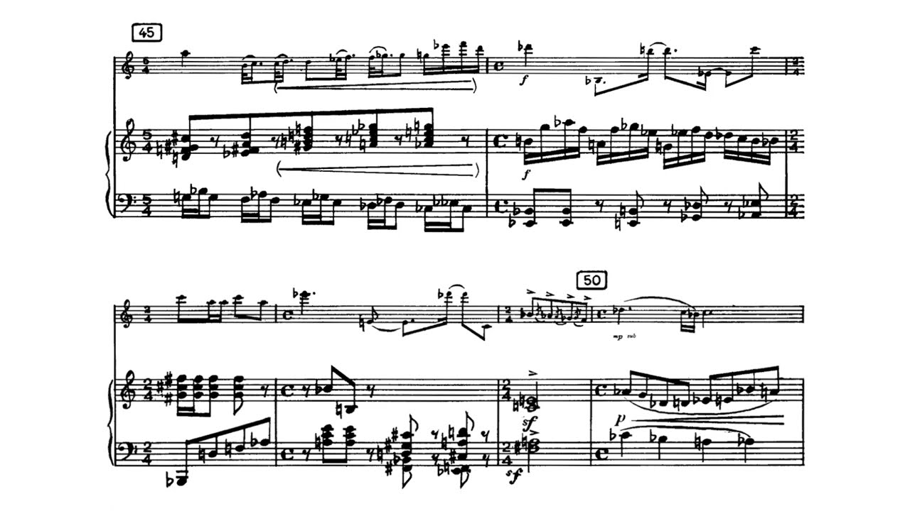 Nikos Skalkottas — Concertino for solo Oboe and Piano Accompaniment (1939) [w/score]