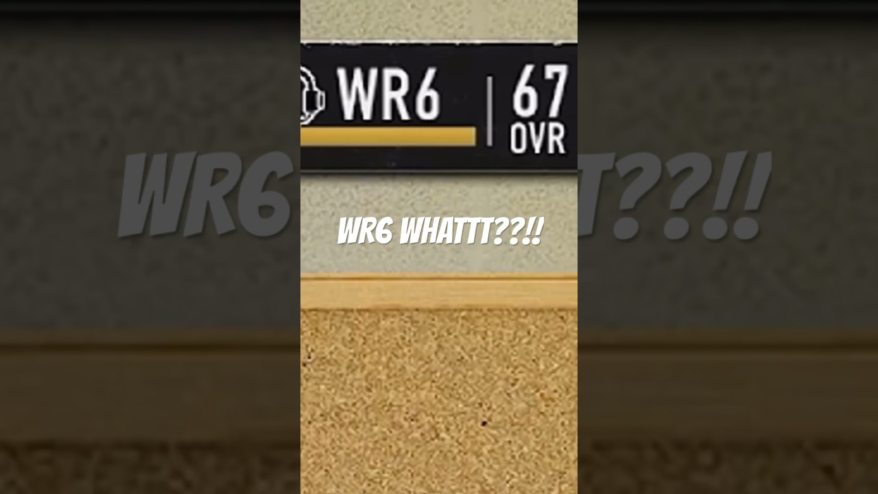 Why Am I WR6 On The Depth Chart??!!  