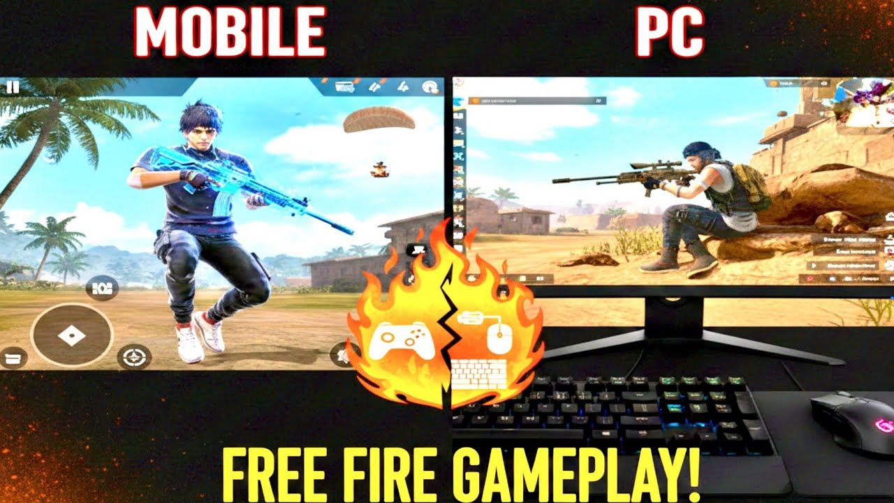New oppo mobile phone vs PC gameplay solo vs solo custom in free fire Max Android vs computer